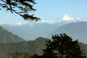 bp-2-dochula-pass-himalayan-view View of the Himalayan range from Dochula Pass.